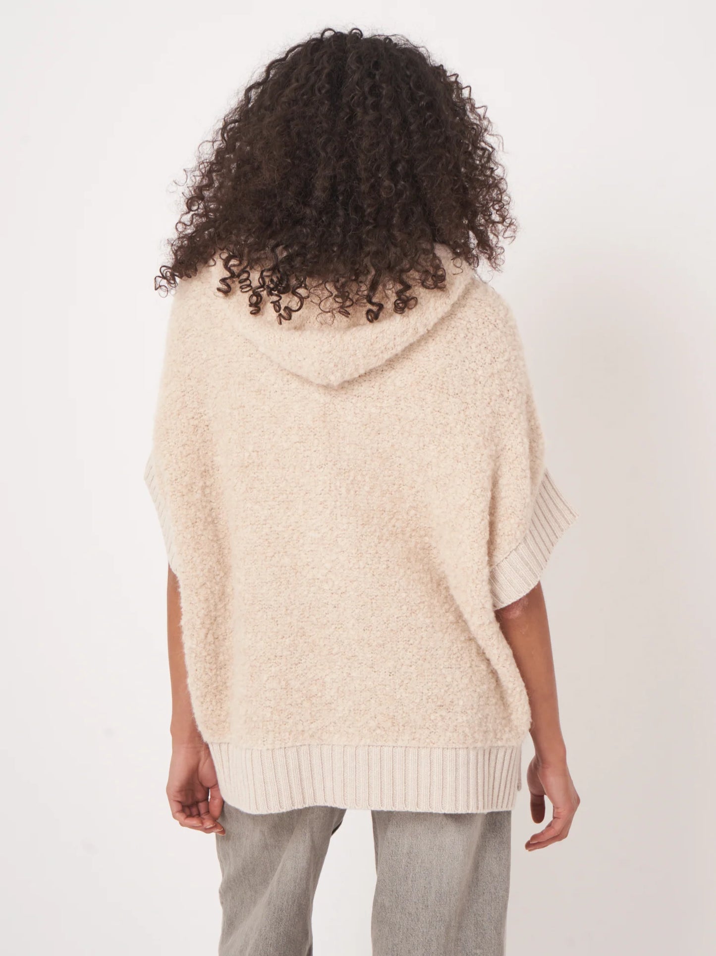 Repeat Alpaca Zip Sweater