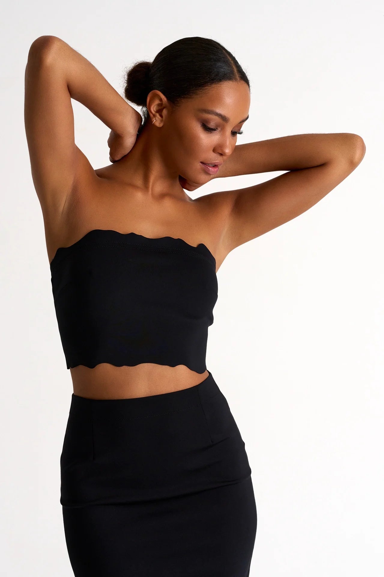 Shan Scalloped Bandeau Top