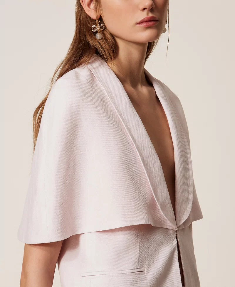 Twinset Linen Blend Cape
