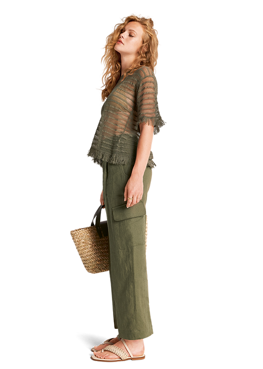 Riani Linen Cargo Pant