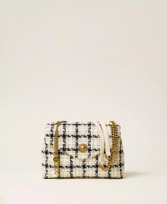 Twinset Chequered Boucle Handbag