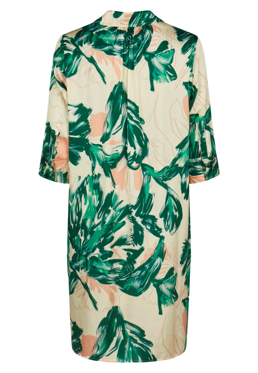 Marc Aurel Leaf Print Dress