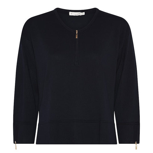 Micha Zip Up Knit Top