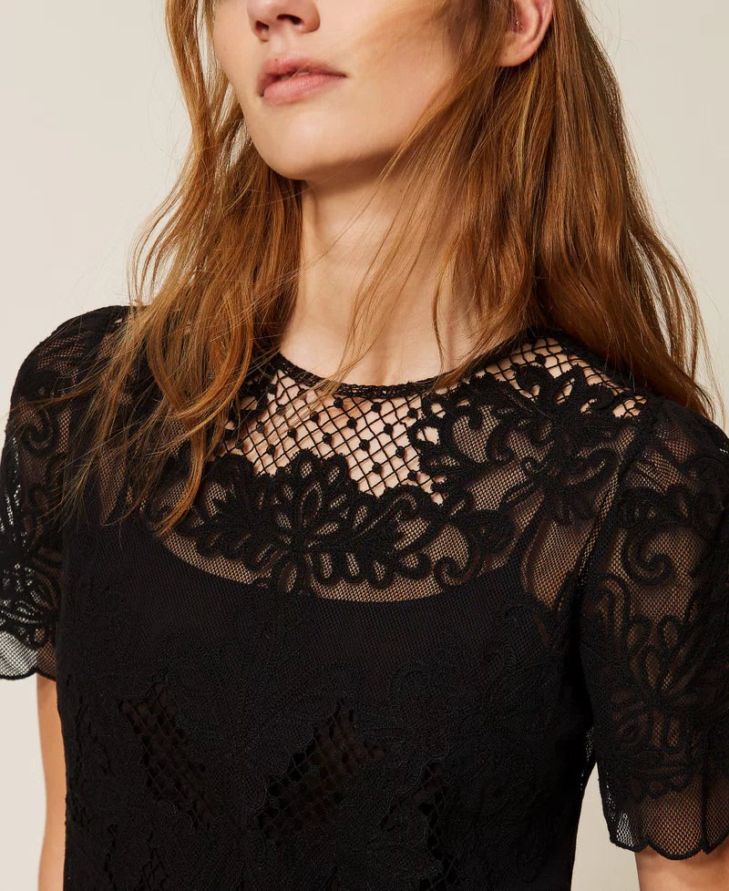 Twinset Short Embroidery Dress