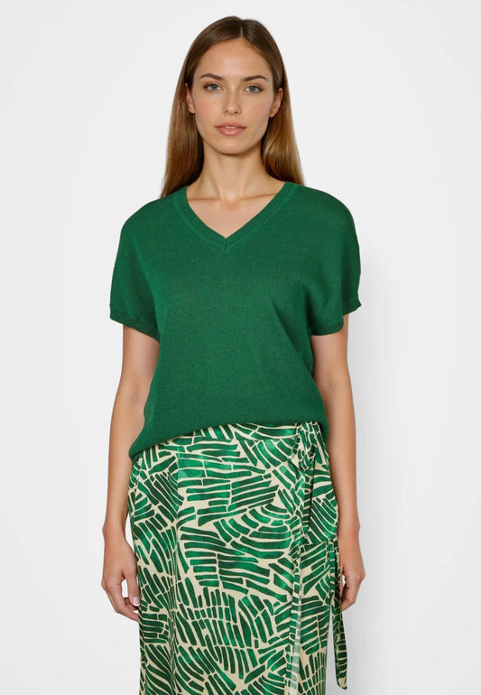 Marc Aurel Emerald Green Knit Top