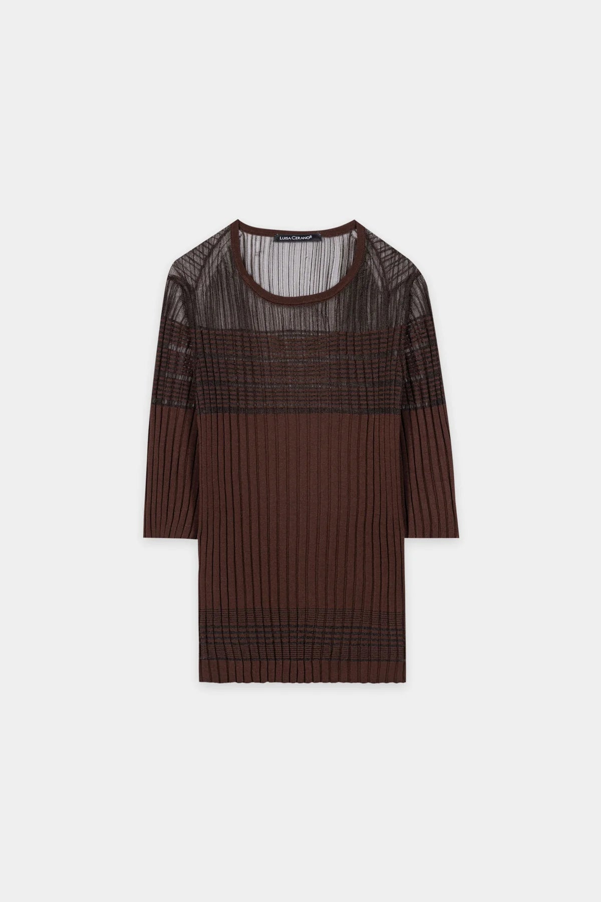 LC Fine Knit Striped Top