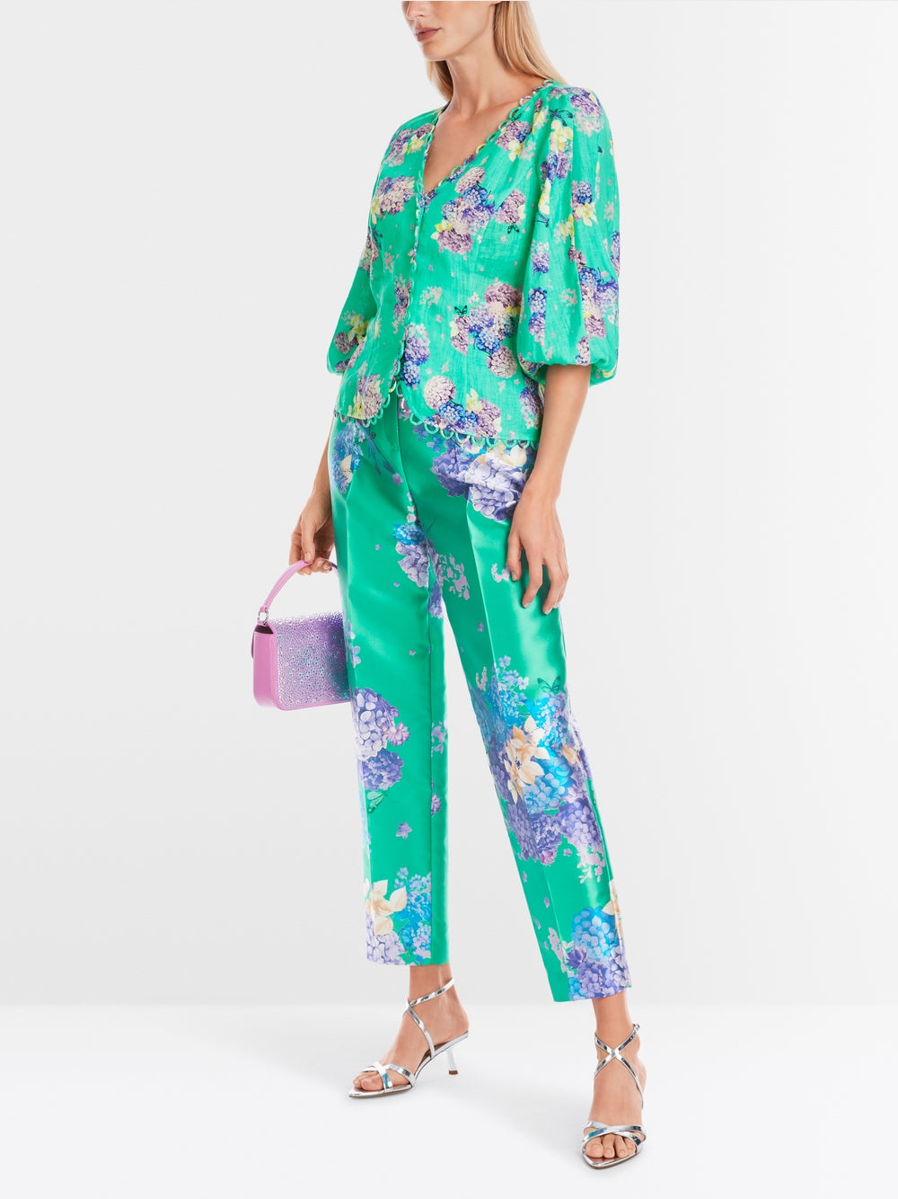 Marc Cain Fitted Linen Blouse