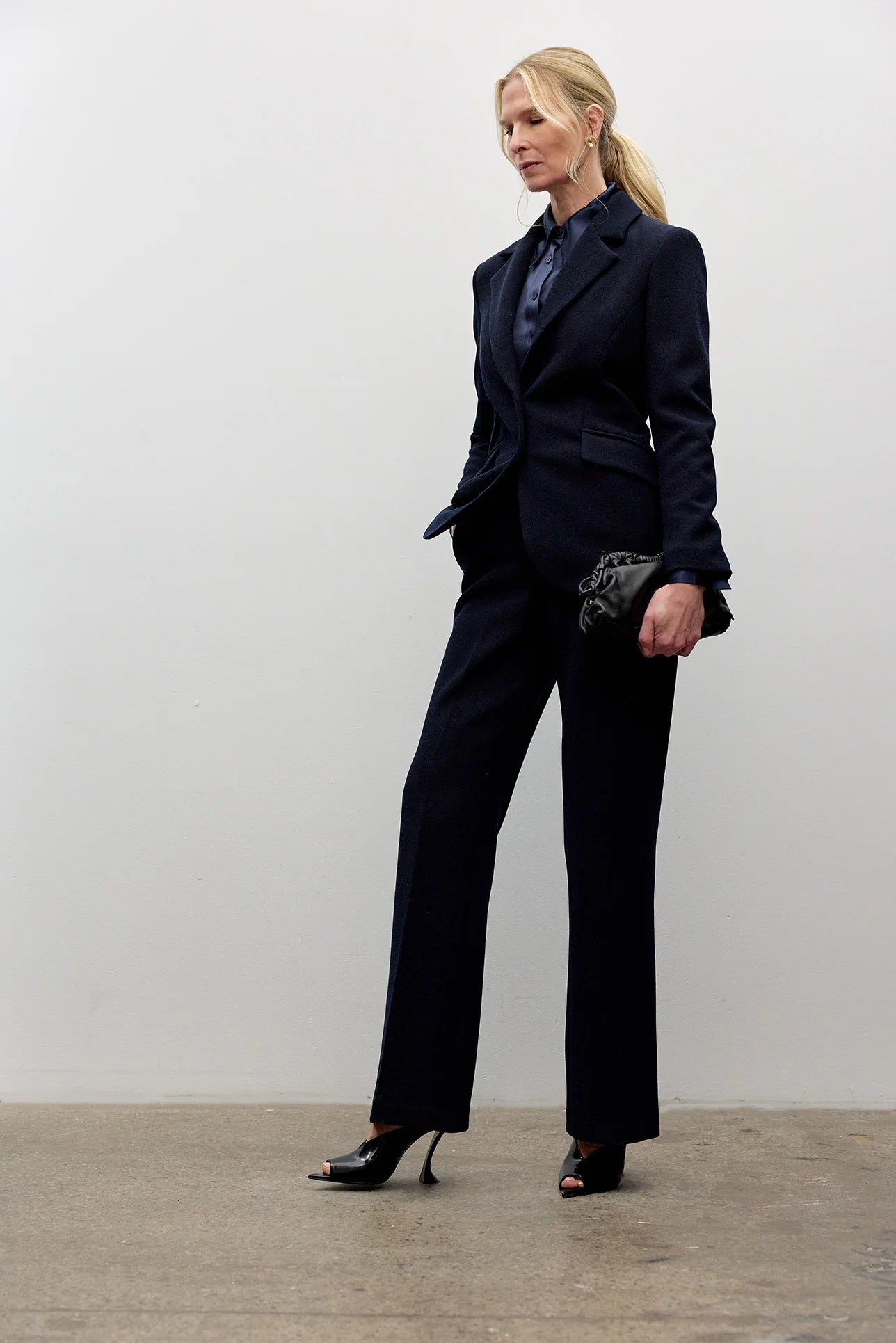 Iris Setlakwe Fitted Navy Blazer