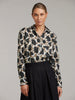 Siri Black Pattern Linen Shirt
