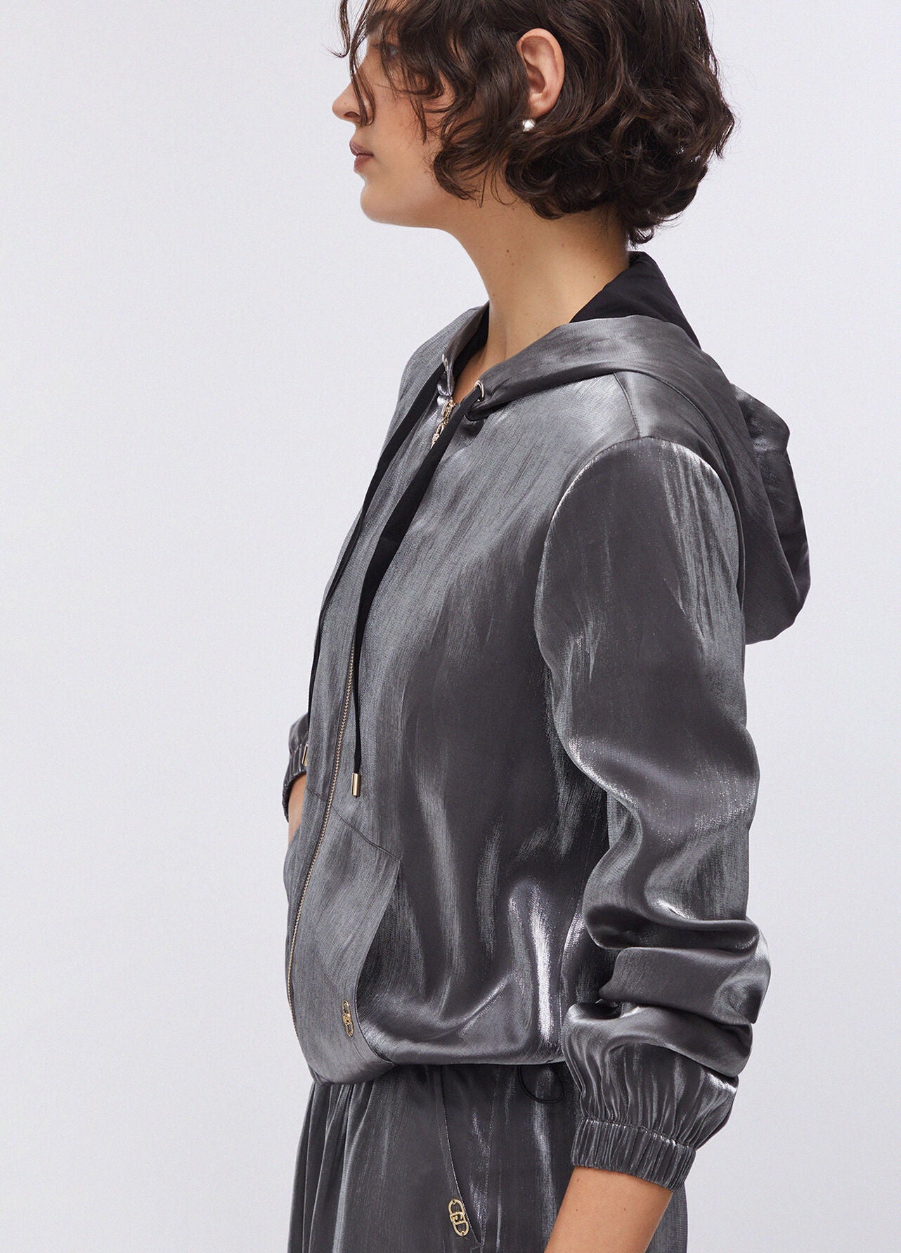 Liu Jo Laminated Hoodie