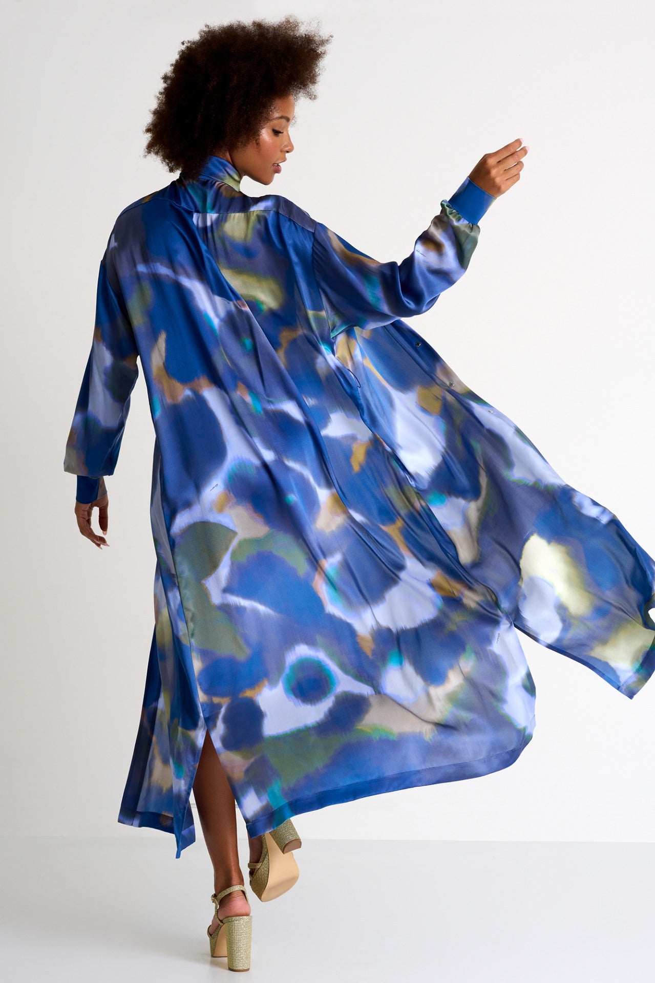Shan Iris Maxi Shirt Dress