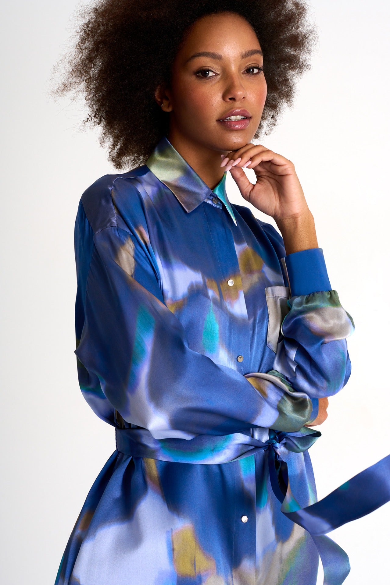 Shan Iris Maxi Shirt Dress