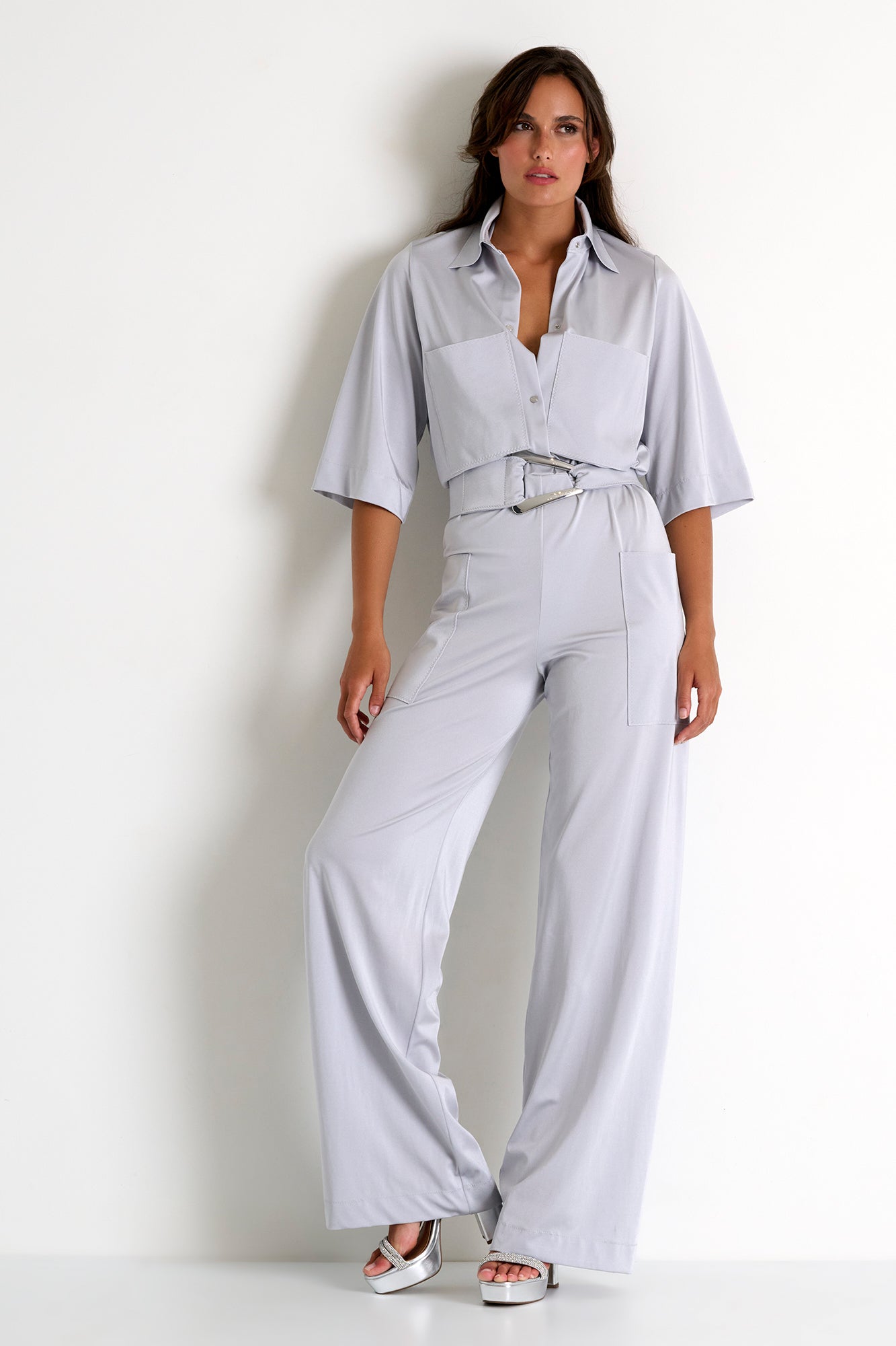 Shan Chrome Jumpsuit