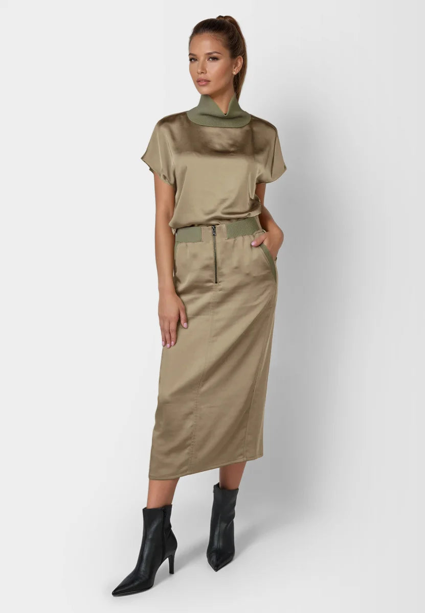 Marc Aurel Satin Skirt