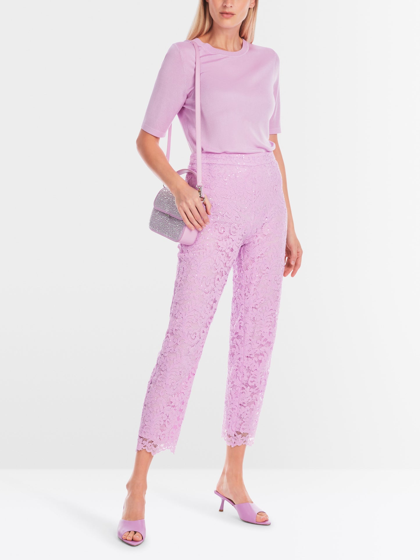 Marc Cain FRIA Cropped Lace Trousers