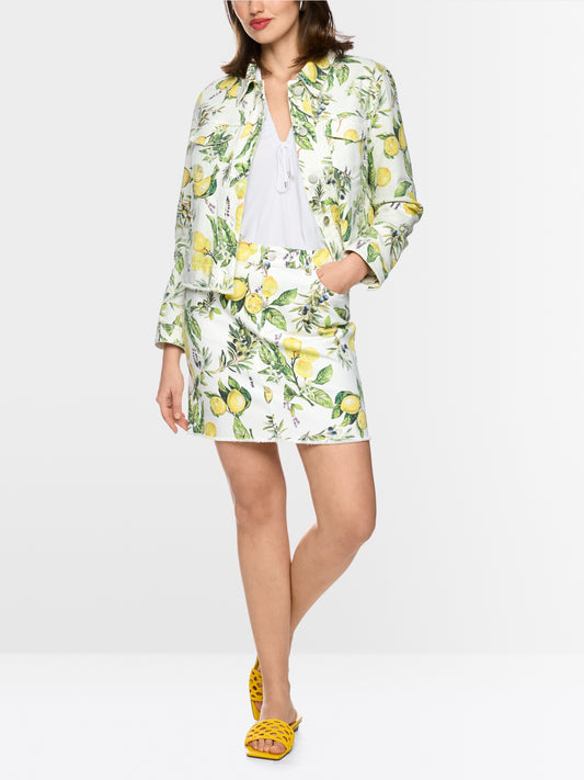 Marc Cain Lemon Denim Skirt