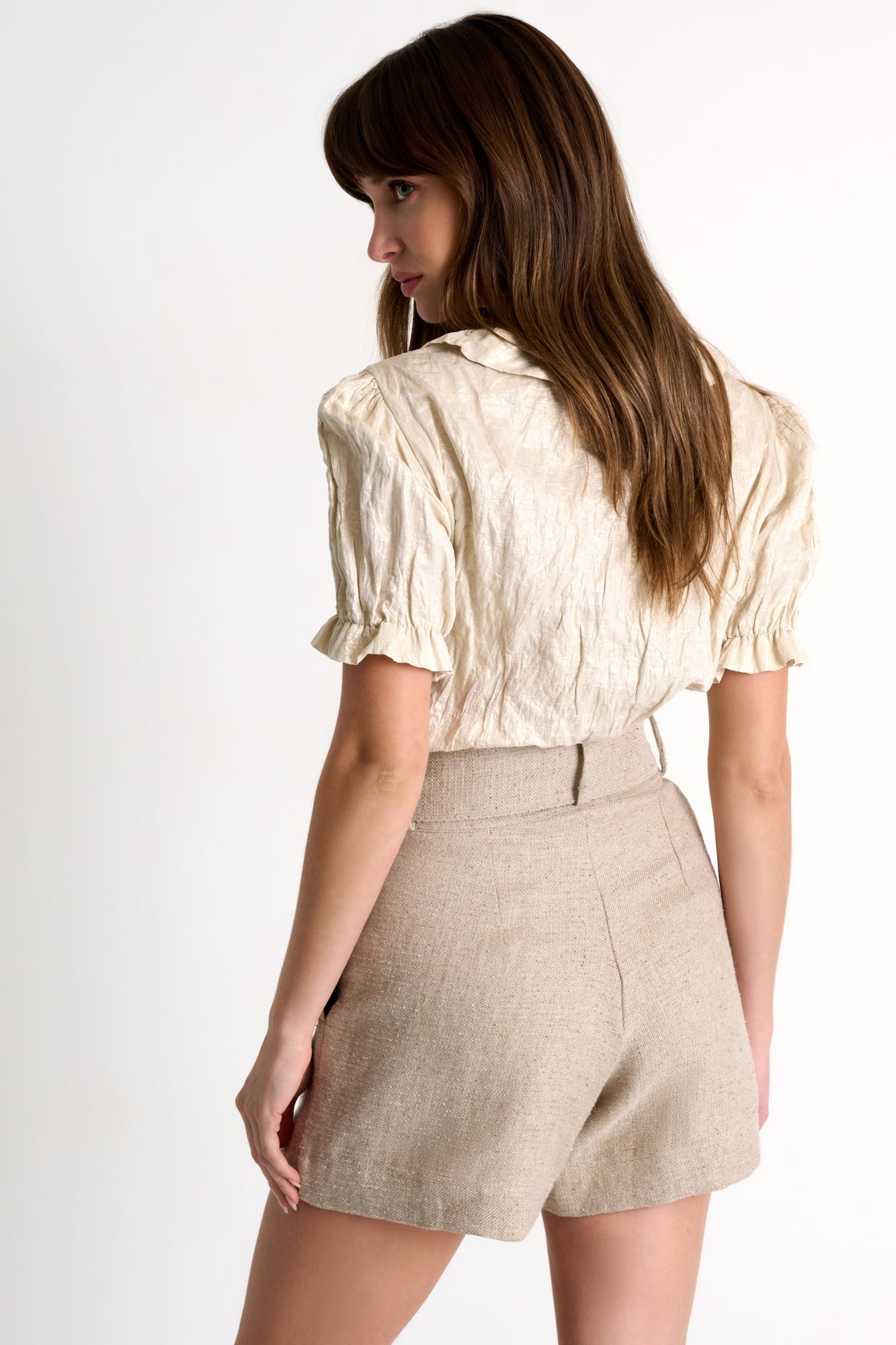 Shan Sparkle Linen Shorts