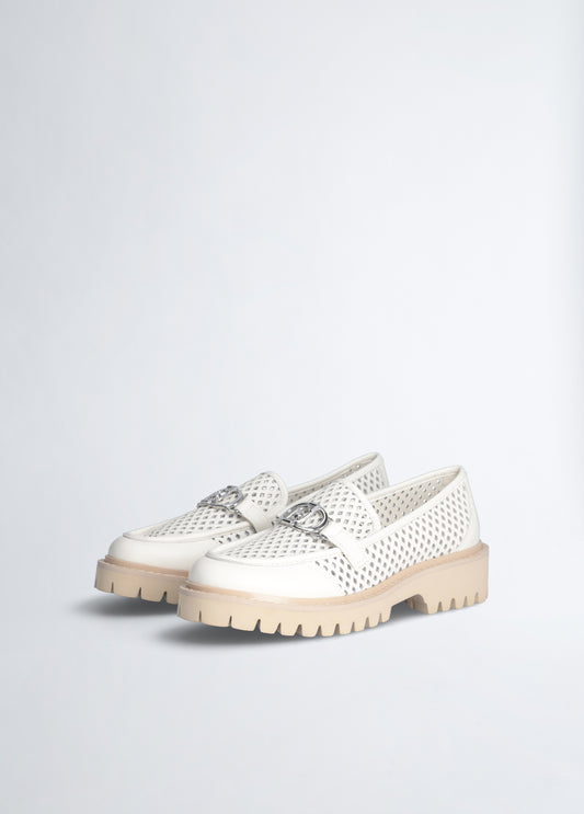Liu Joe Openwork Leather Loafter
