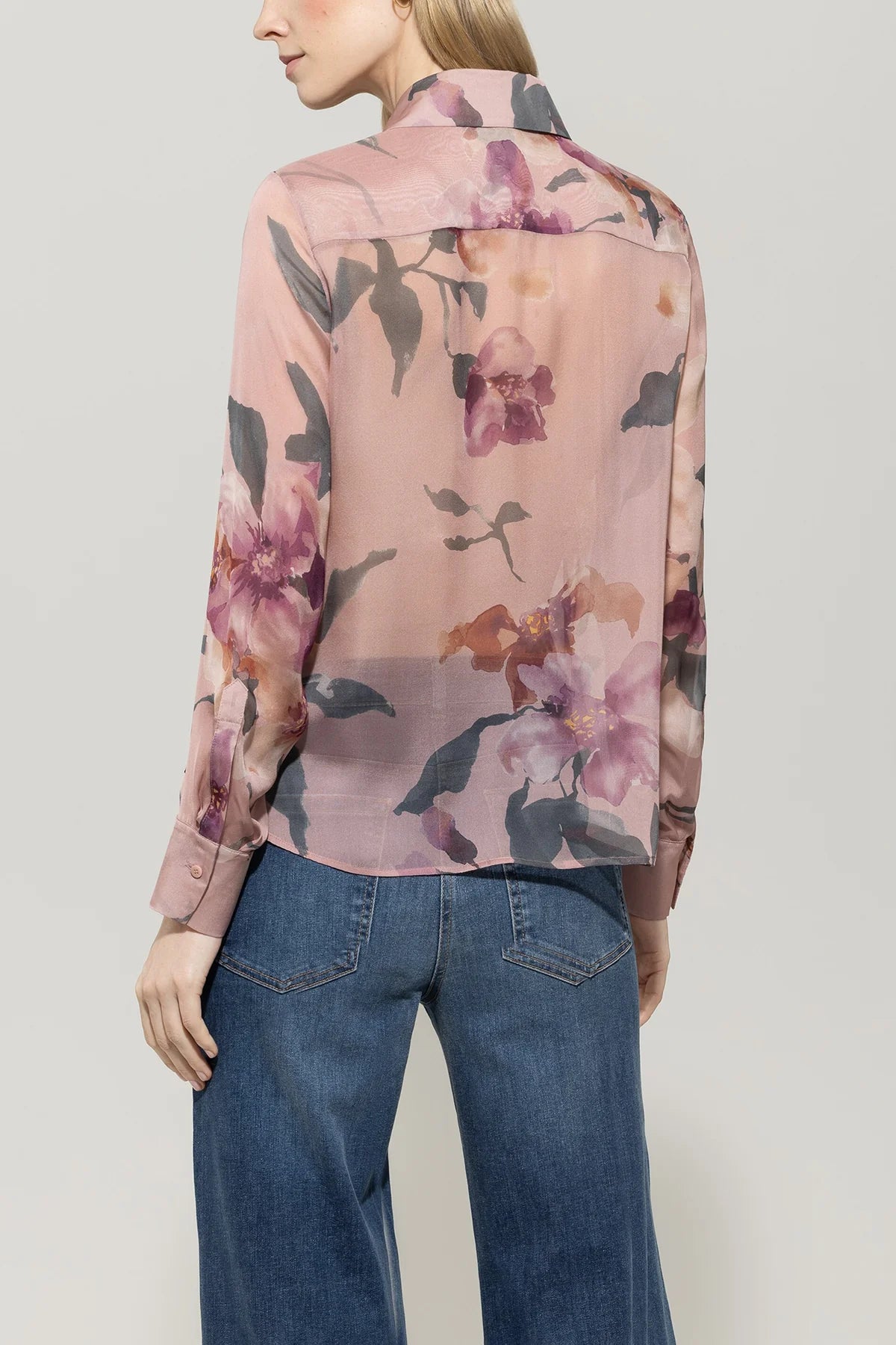 Luisa Cerano Floral Silk Blouse