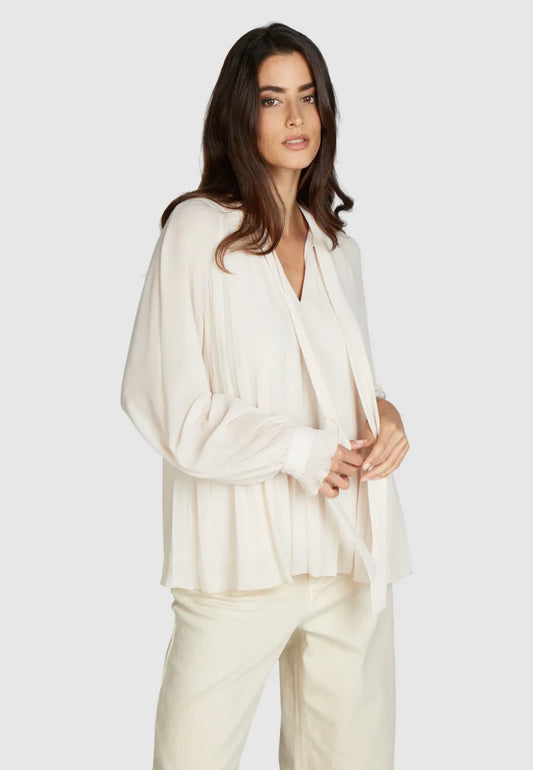 Marc Aurel Pleated Blouse