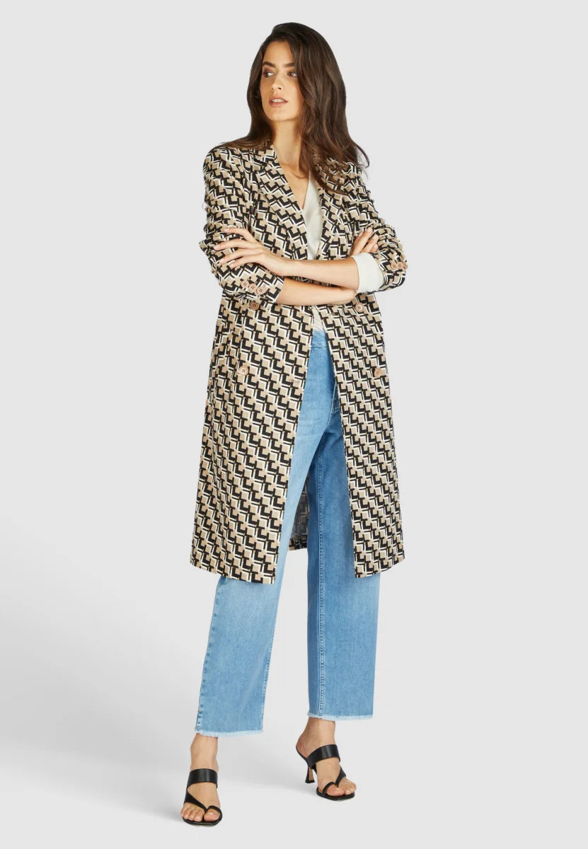 Marc Aurel Printed Coat