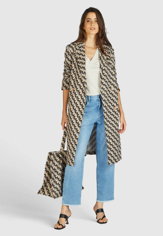 Marc Aurel Printed Coat