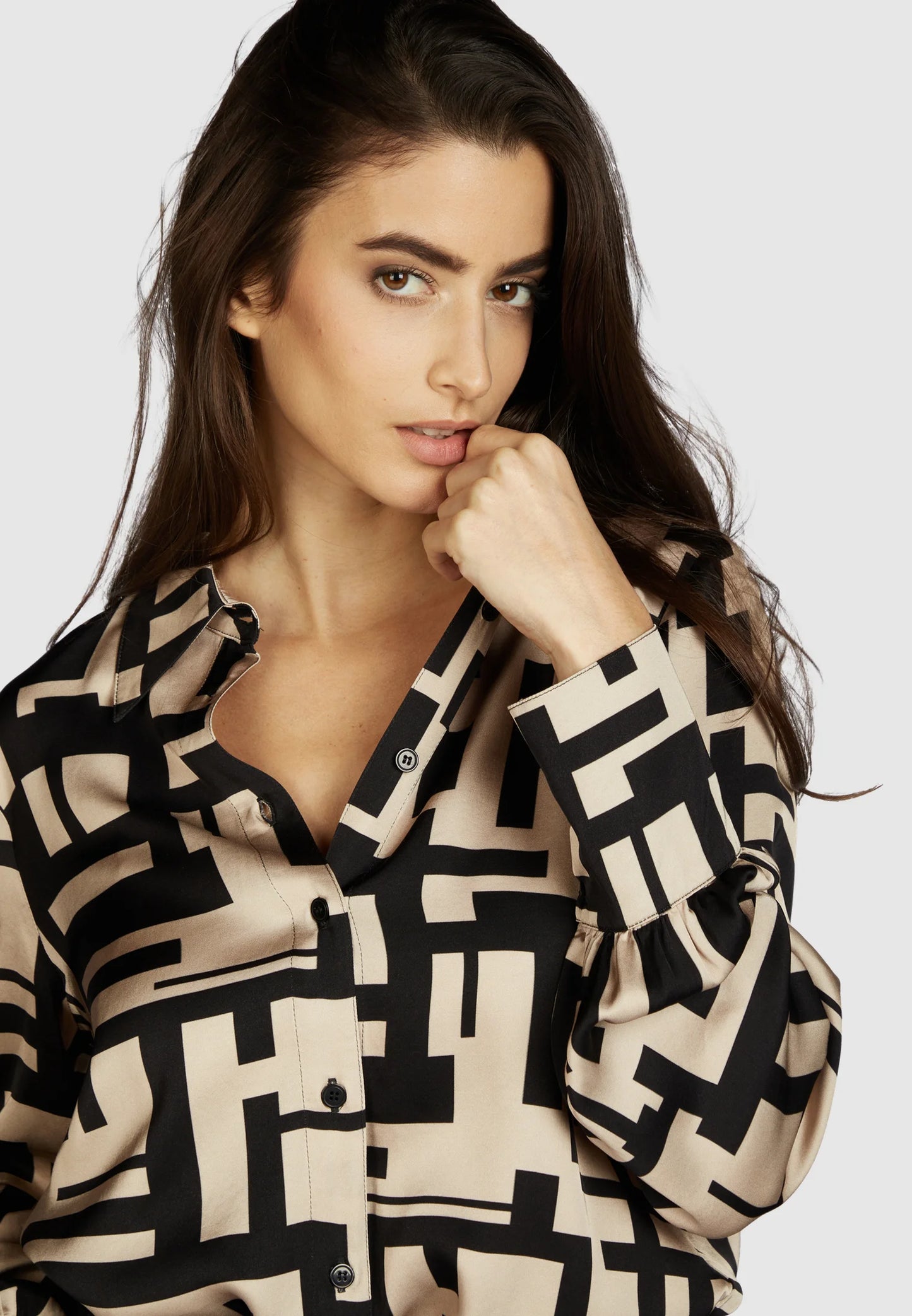 Marc Aurel Graphic Blouse