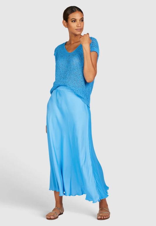 Marc Aurel Viscose Satin Maxi Skirt