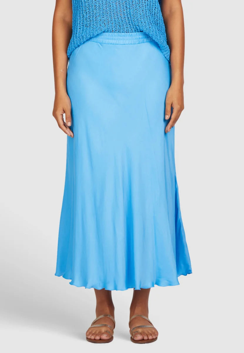 Marc Aurel Viscose Satin Maxi Skirt
