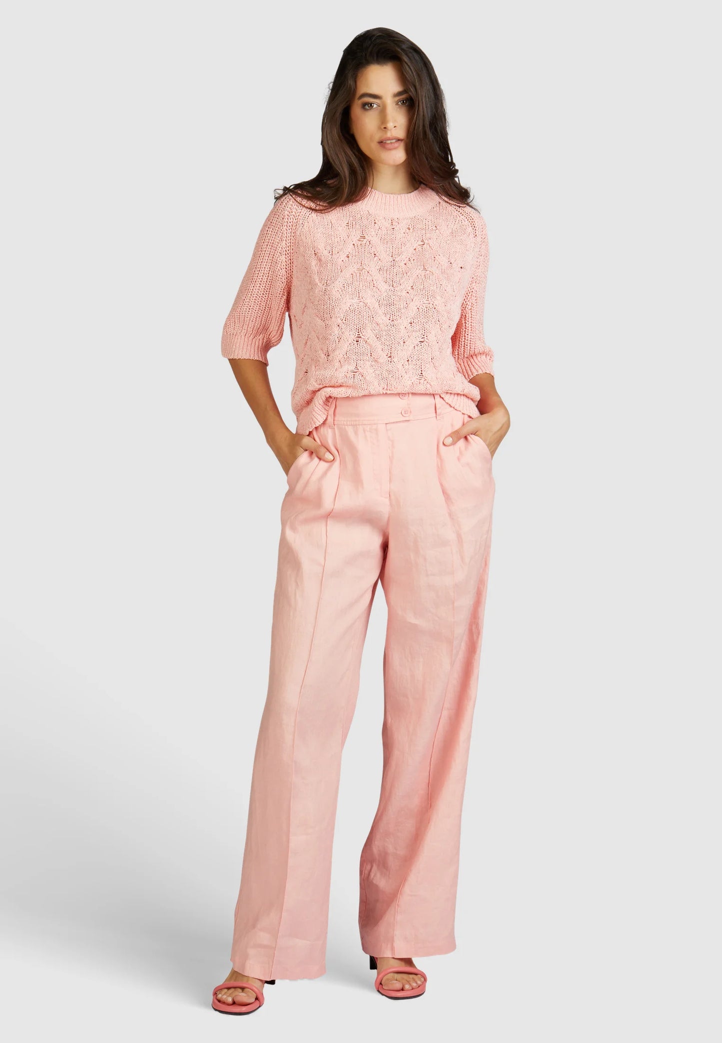 Marc Aurel Pleated Lined Trouser