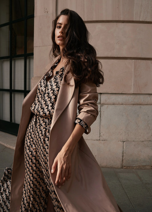 Marc Aurel Vegan Leather Trench