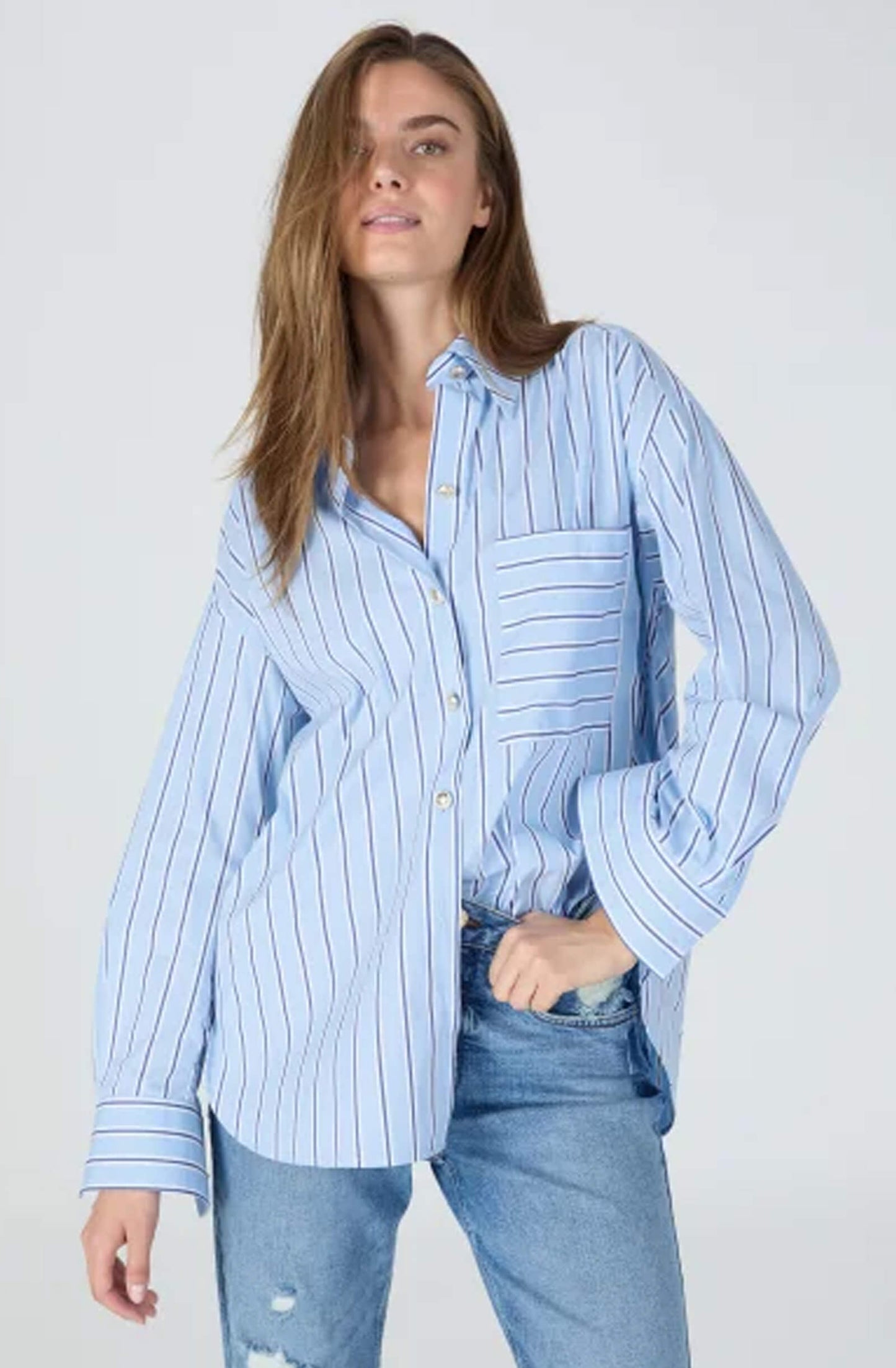 Marc Aurel Pinstripe Shirt