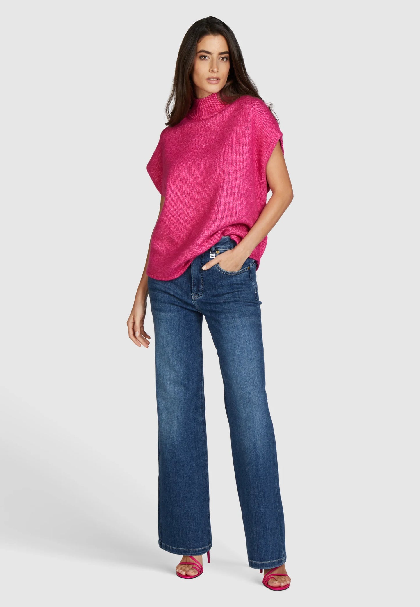 Marc Aurel Flared Distressed Jean