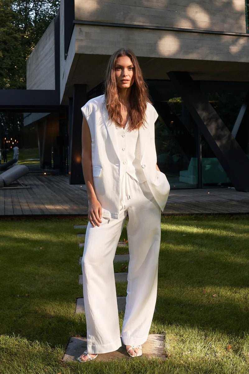Marc Aurel Linen Pant