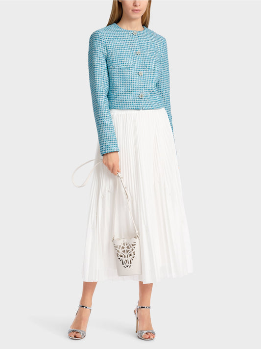 Marc Cain Pleated Skirt with Pearls