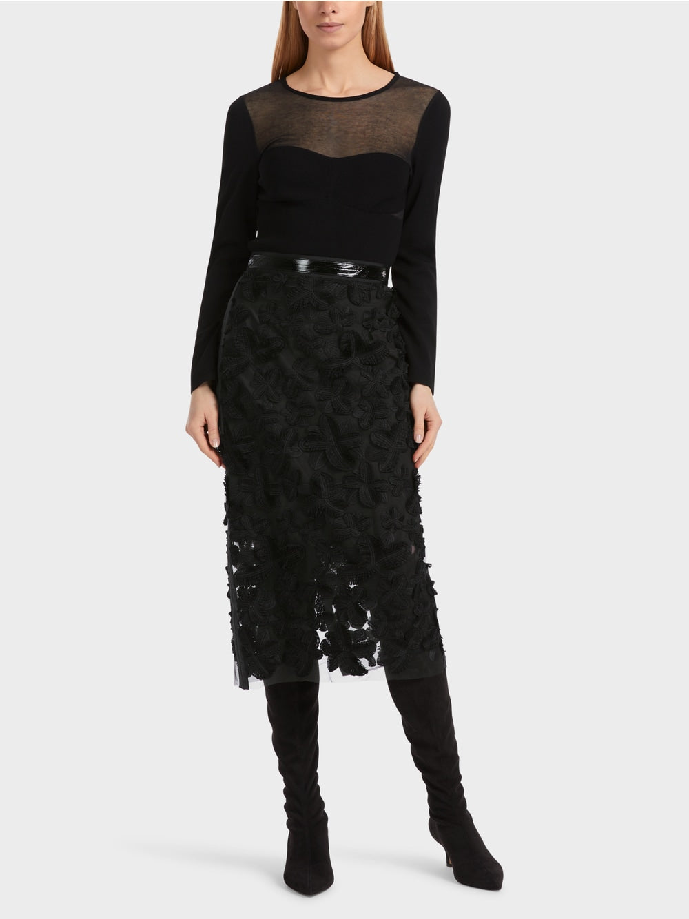 Marc Cain Elegant Midi Skirt
