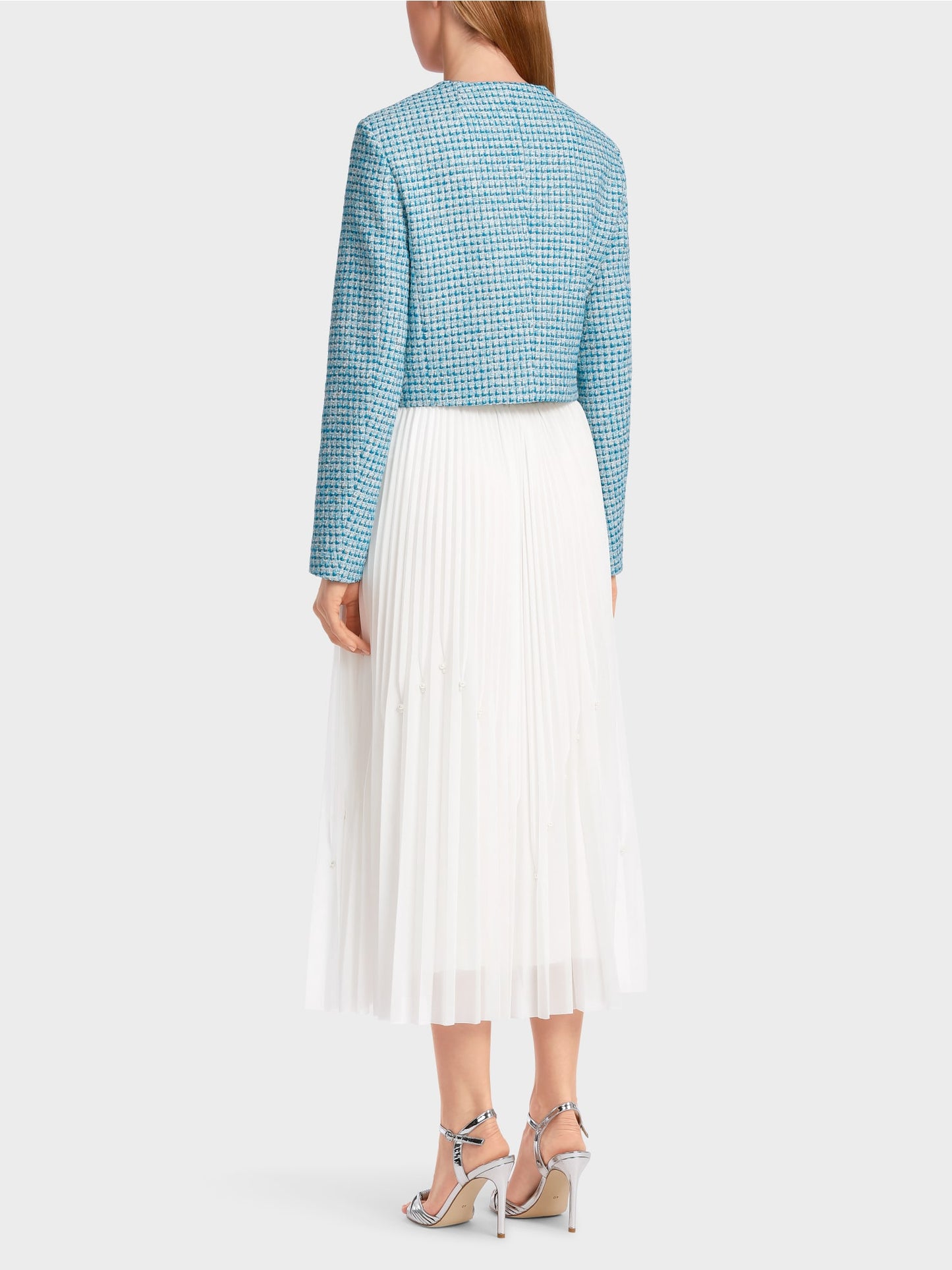 Marc Cain Pleated Skirt with Pearls