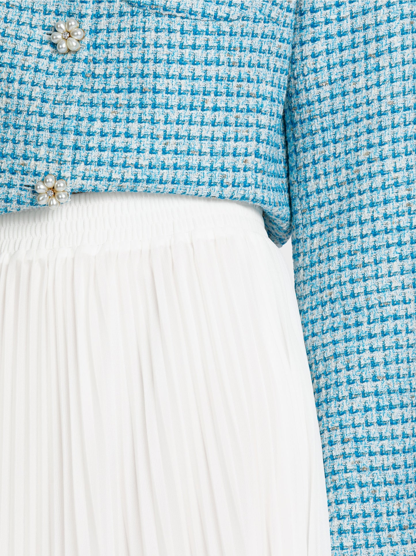 Marc Cain Pleated Skirt with Pearls