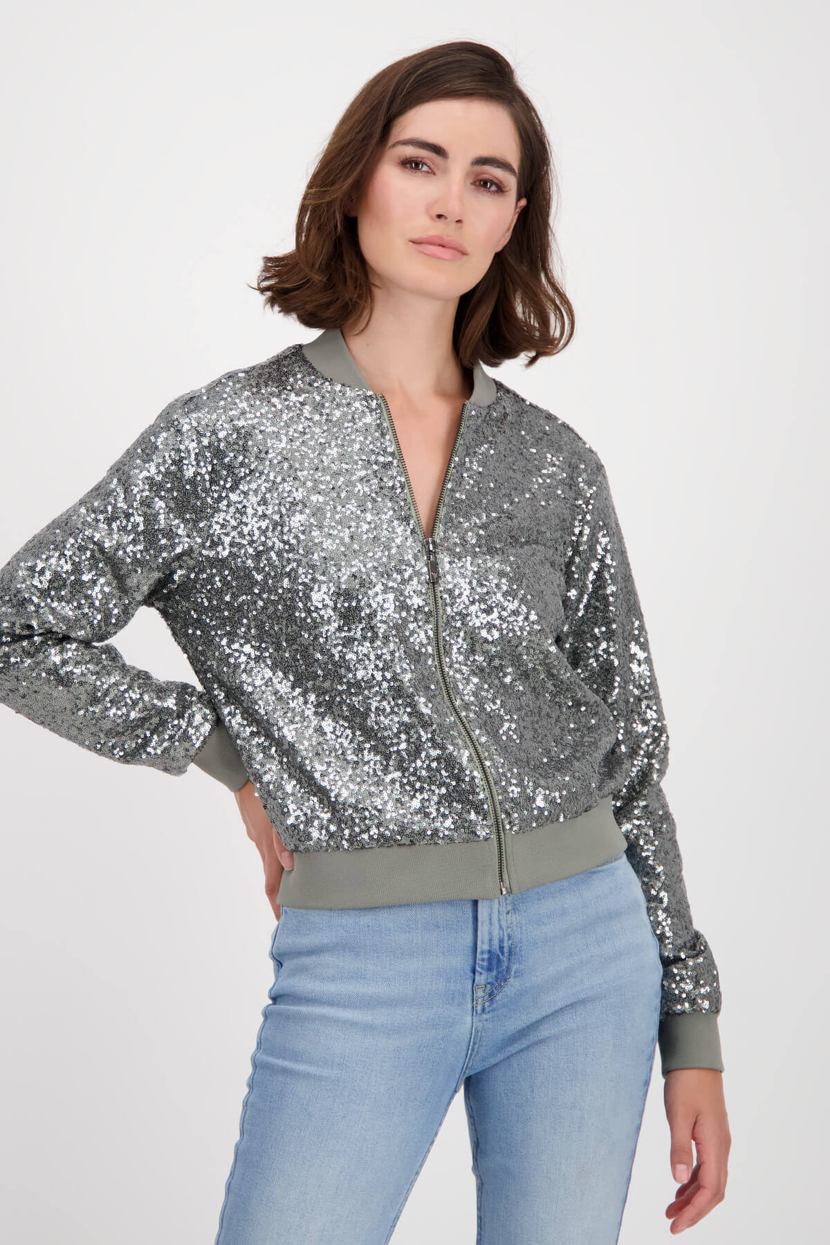 Sequin bomber hot sale jacket womens