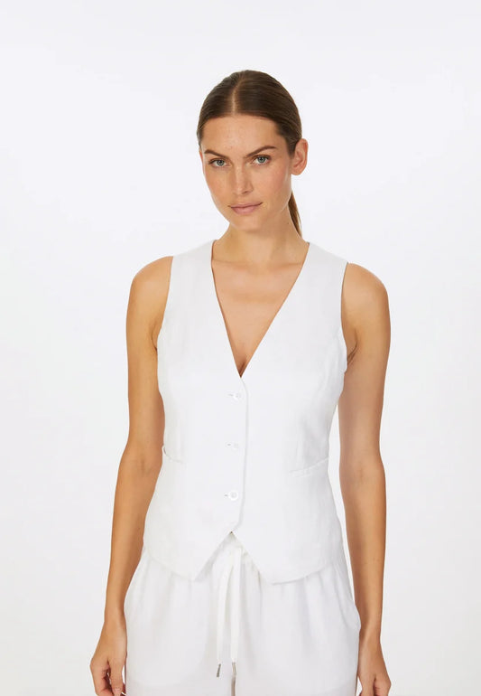 Marc Aurel Linen Vest