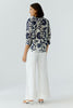 Oui Blue/White Tunic