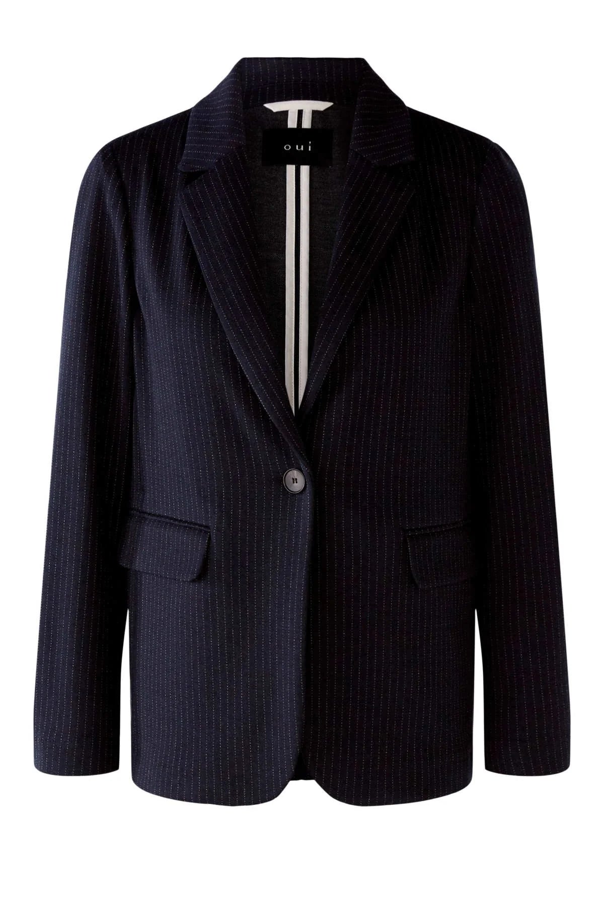 Oui Pinstripe Blazer