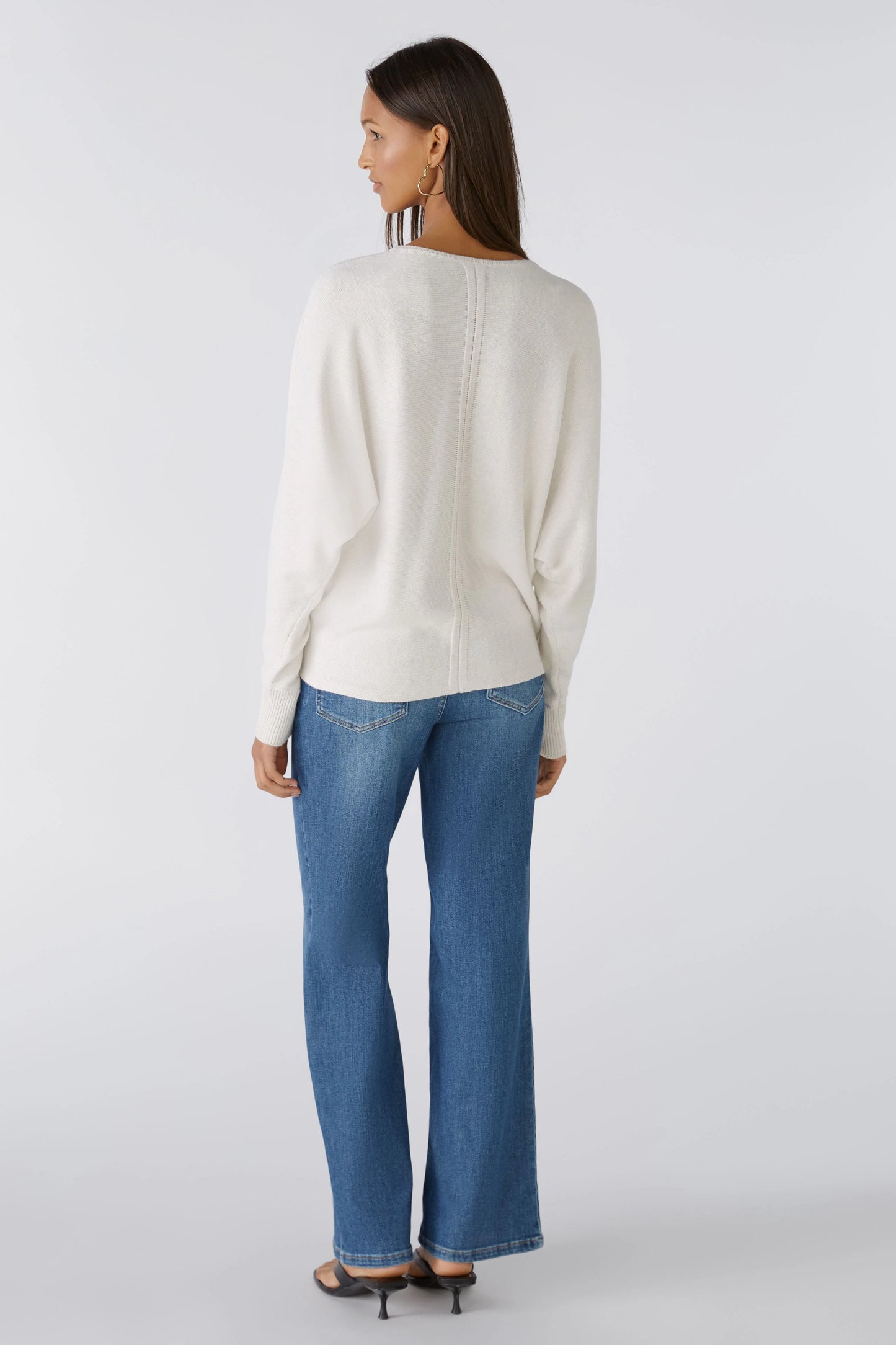 Oui Sweater with Batwing Sleeves