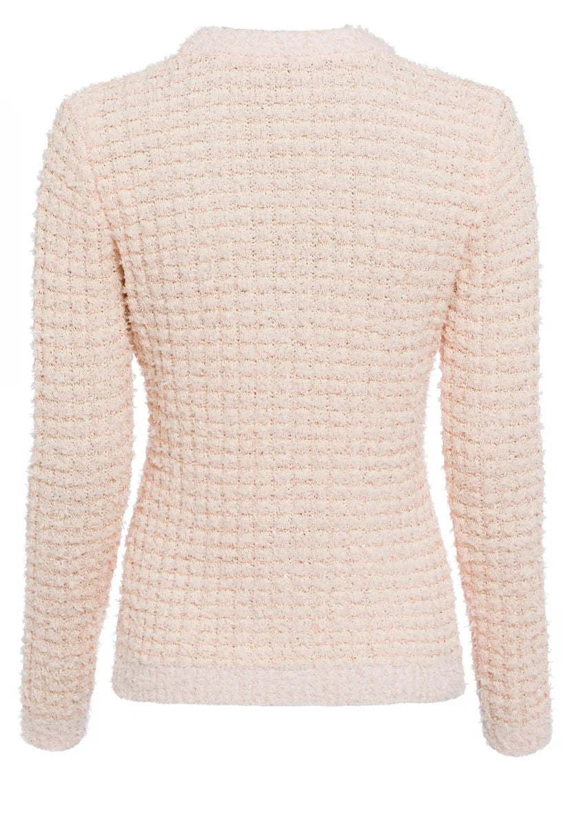 Marc Aurel Peach Cardigan with Sequin