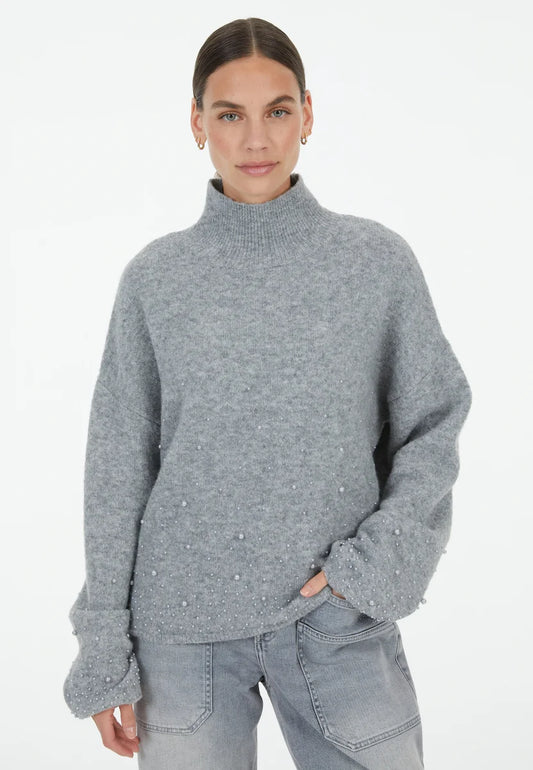 Marc Aurel Sweater with Pearls