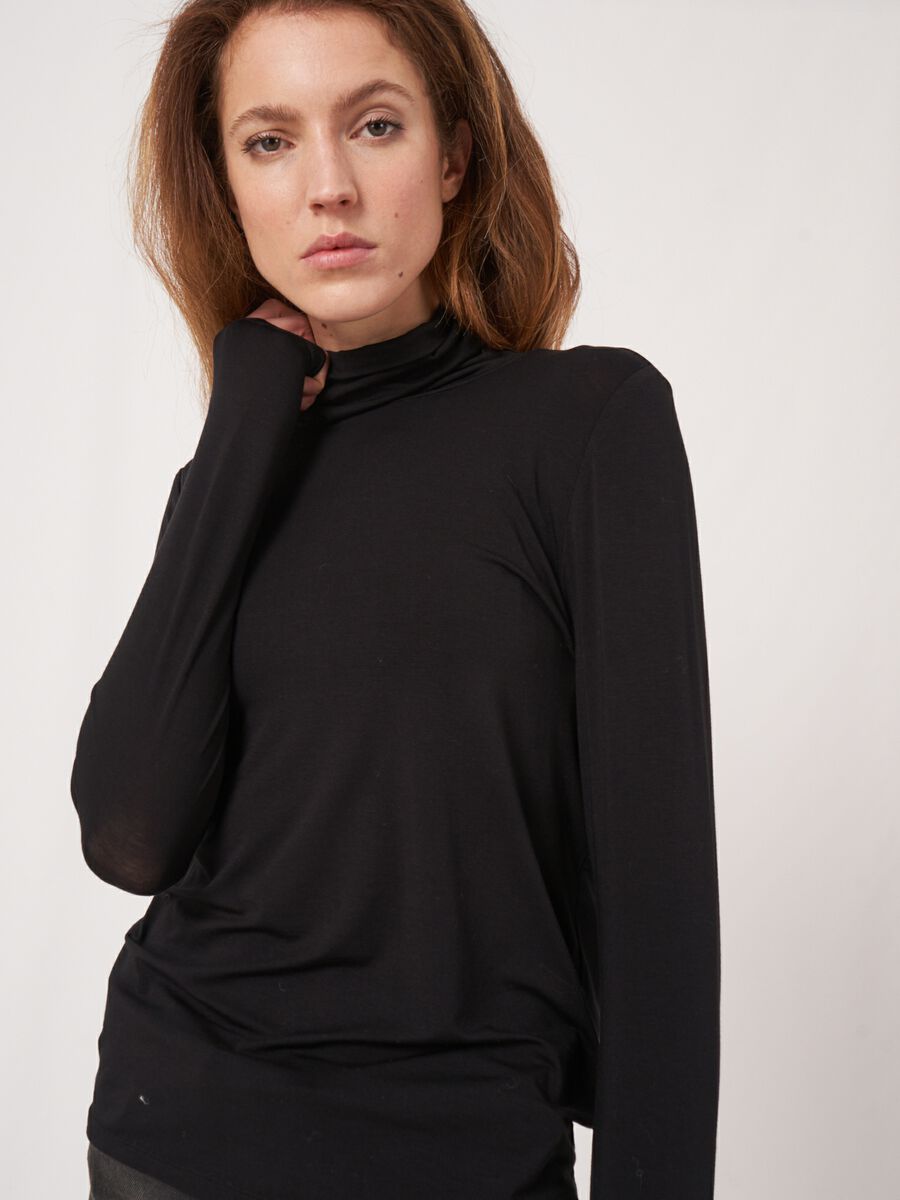Repeat Jersey Turtleneck