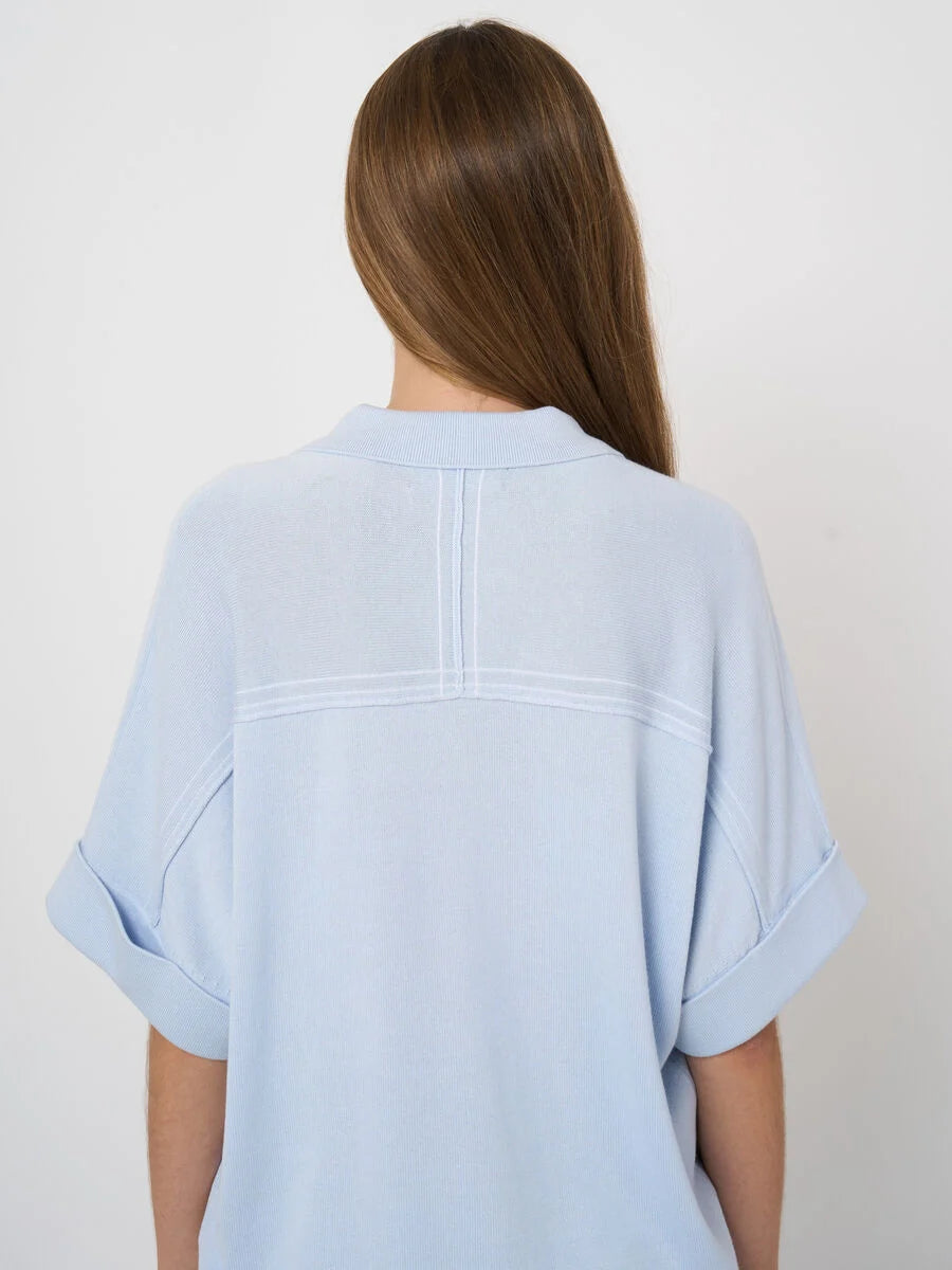 Repeat V-Neck Botton Up Knit Sweater