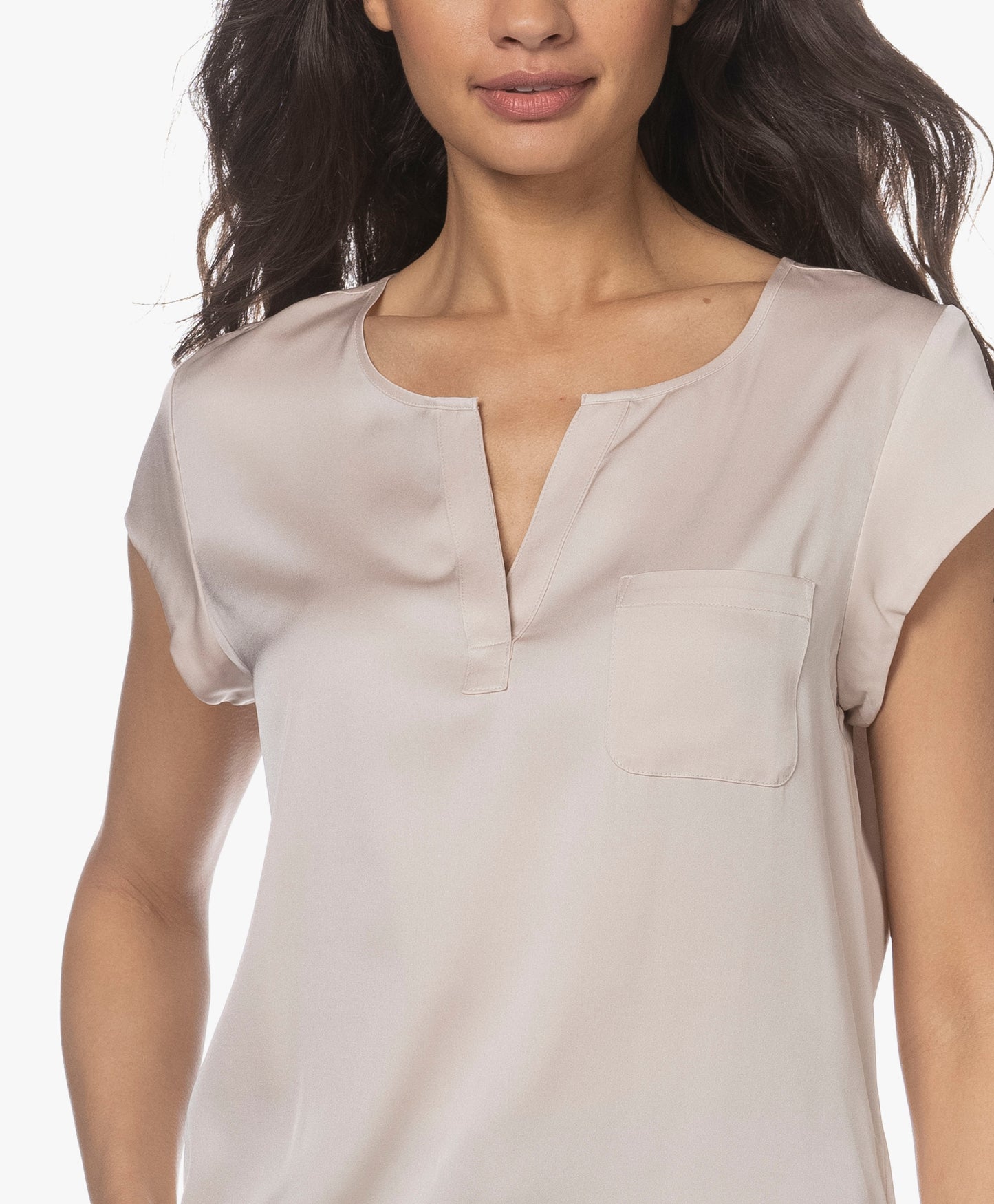 Repeat Silk Short Sleeve Blouse