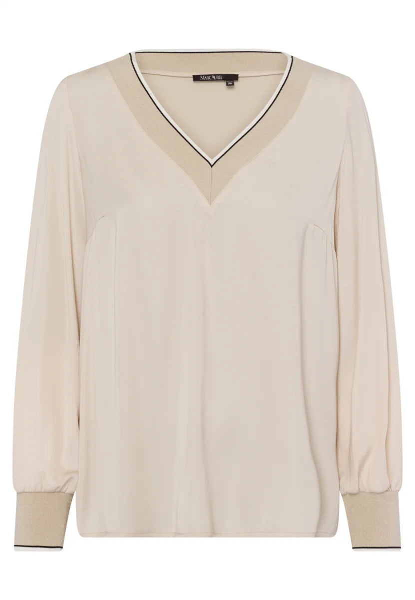 Marc Aurel V-Neck Blouse