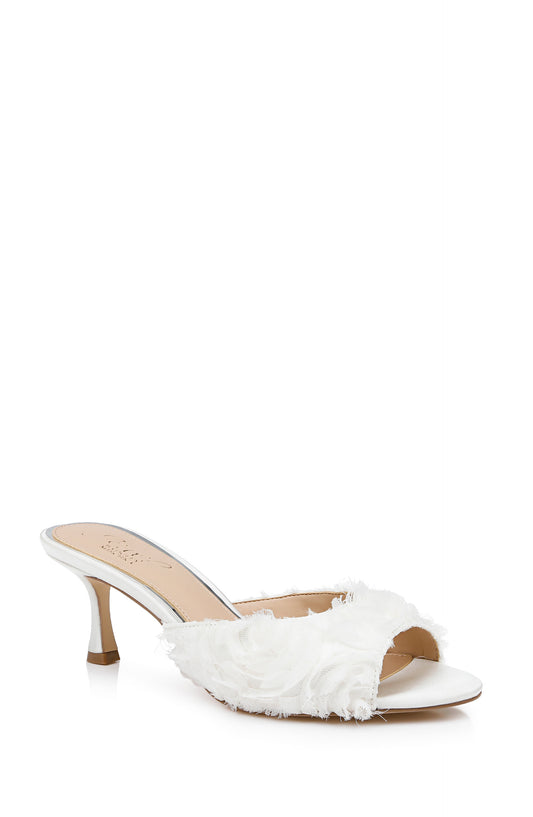 Jewel Scarlet Kitten Mule